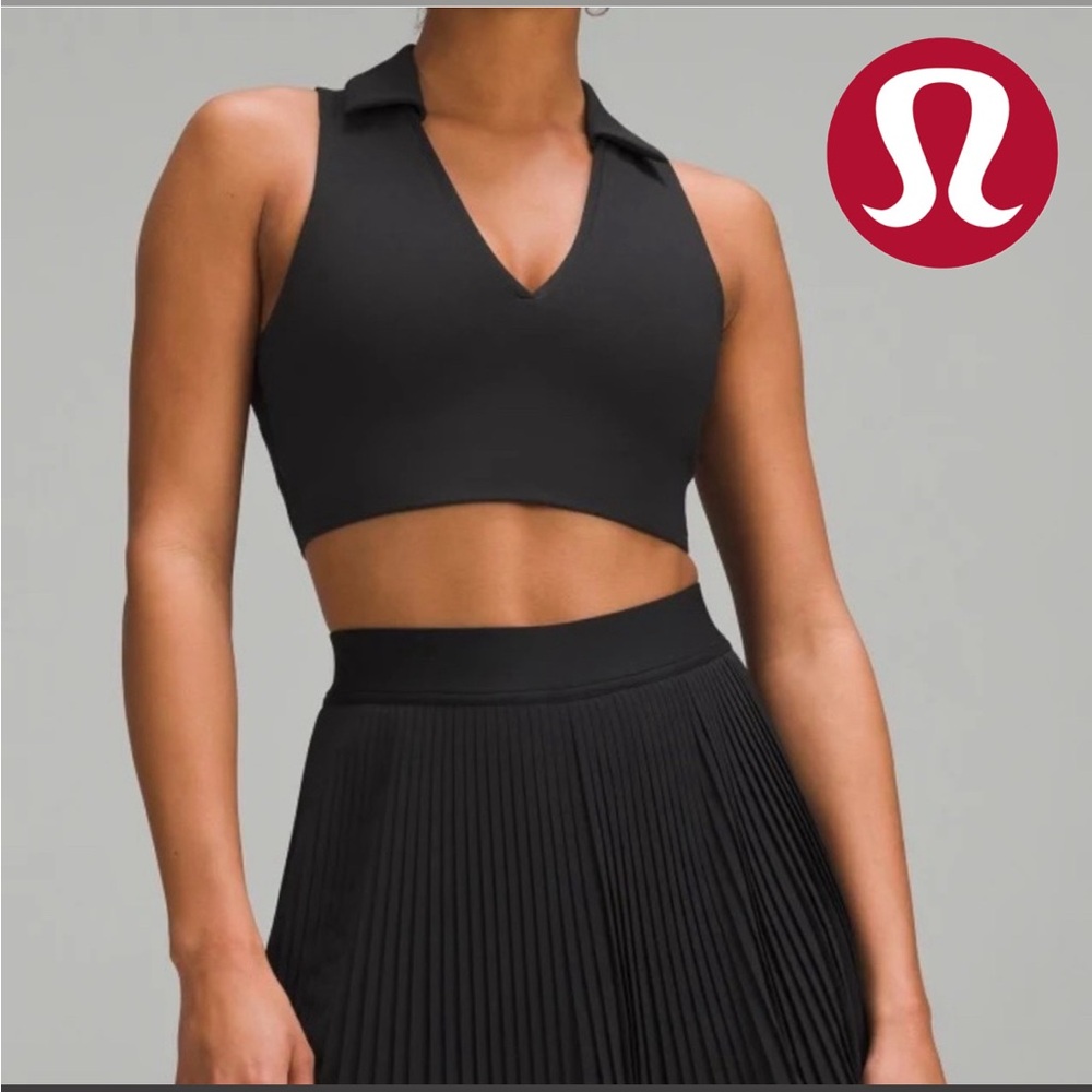 Lululemon Collared Tennis Longline Bra Black